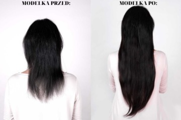 CLIP IN HAIR Натуральные волосы для наращивания 60 см 130 г #1B