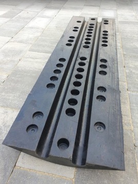 Najazd kablowy 2 kanałowy ochronny duży próg