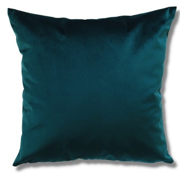 POSZEWKA WELUR VELVET SZMARAGD MORSKI 60X60