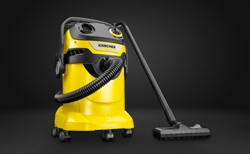 МОЩНЫЙ ПРОМЫШЛЕННЫЙ ПЫЛЕСОС KARCHER WD 5 TURBO BLOWER 4500W XXXXL НАБОР