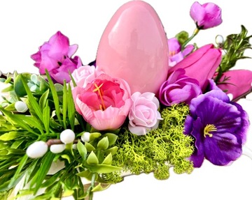 Пасхальное цветочное украшение для пасхального стола Украшение для большого стола из яиц