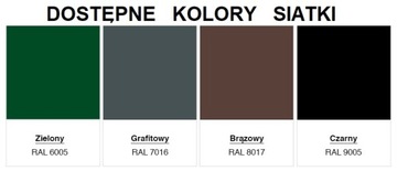 СЕТКА ЗАБОРА С ПВХ ПОКРЫТИЕМ 3,1 мм ВЫСОТА 1,25 м - 10 м ЗЕЛЕНАЯ