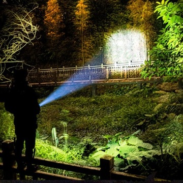 Czarny styl XML-T6 Super Bright ABS Silne światło