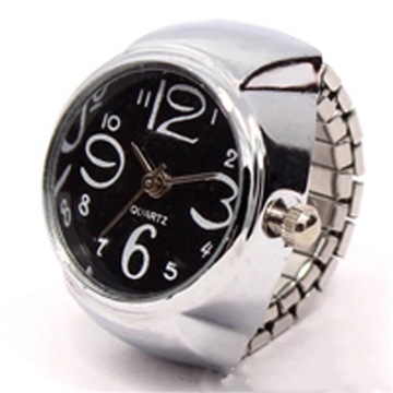 Creative anillos Finger Ring Watch Punk Mini