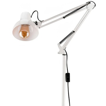 E27 Светодиодный торшер 185см для гостиной, устойчивый, регулируемый, белый