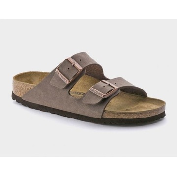 Brązowe Syntetyk Buty Klapki Birkenstock r.41