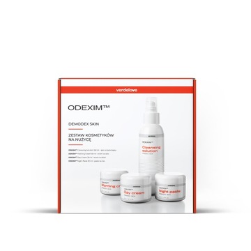ODEXIM SET Nużeniec płyn oczyszczający 150ml + krem do twarzy na rano P1