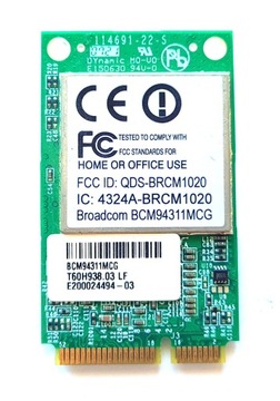 KARTA WI-FI Broadcom BCM94311MCG 802.11b / 802.11g