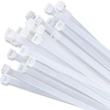 100 x ( sztuk ) MOCNE OPASKI ZACISKOWE KABLOWE TRYTKI ( 30 cm ) 300 x 4 mm