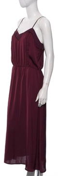 H&M burgundowa sukienka z satyny r. 40