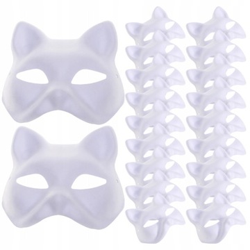 Masquerade Masks White Paper Machemasks Japanese