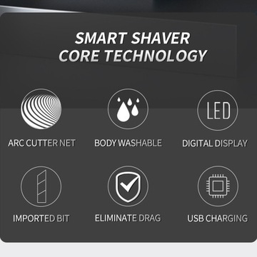 Триммер для бороды 3 в 1 для стрижки волос в носу, перезаряжаемый, BI