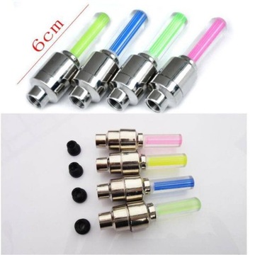 СВЕТЯЩАЯСЯ СВЕТОДИОДНАЯ ВЕЛОСИПЕДНАЯ КРЫШКА (НАБОР ИЗ 2 ШТ.), ЗЕЛЕНЫЙ / ЗЕЛЕНЫЙ