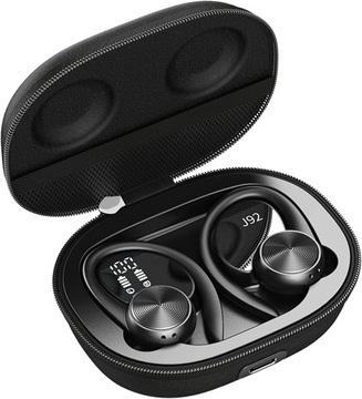 SPORTOWE SŁUCHAWKI BEZPRZEWODOWE BLUETOOTH ETUI ŁADUJĄCE NA SUWAK J92