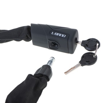 ЗАМОК ВЕЛОСИПЕДНЫЙ ЗАМОК ДЛИННЫЙ СПИРАЛЬНЫЙ КЛЮЧ 90см