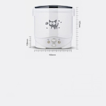 ЭЛЕКТРИЧЕСКАЯ СКОРОВАРКА МИНИ-МУЛЬТИВАРКА 24В, БЕЛАЯ