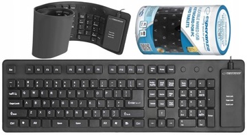 ПРОВОДНАЯ КЛАВИАТУРА ESPERANZA. СИЛИКОНОВЫЙ USB