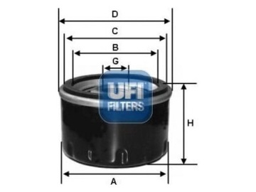 FILTR OLEJE MAZDA RX-7 I 1.1 79-81 MX-6 2.0 92-97 E-SERIE 91-03