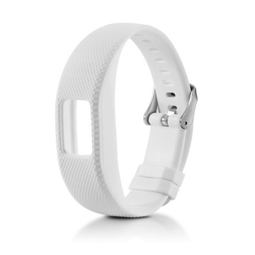 Pasek Silikonowy do Garmin VIVOFIT 4 / BIAŁY / Rozmiar S
