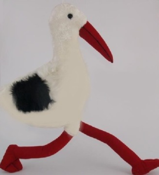 ПЛЮШЕВАЯ ИГРУШКА-МАСКОТ БОЛЬШОЙ АИСТ, 65 СМ