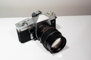 Ретро-аналоговая камера Ricoh Singlex TLS + сумка с 2 объективами, аксессуары