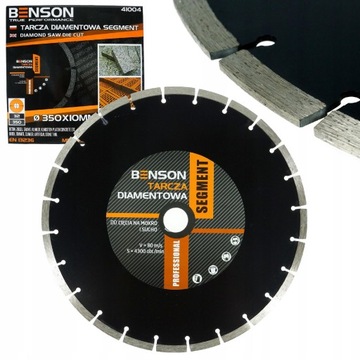 TARCZA DIAMENTOWA SEGMENTOWA 350mm BETONU KOSTKI