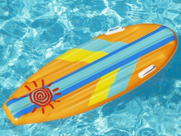 Bestway 42046 Надувная доска для плавания синяя 1,14м x 46см