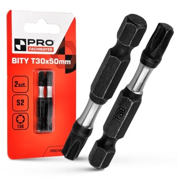 KOŃCÓWKI UDAROWE BIT UDAROWY BITY DO WKRĘTARKI MOCNE TX30 50 MM
