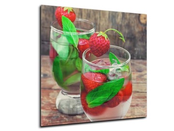 płytki ścienne hartowane kuchnia 50x50 truskawka