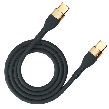 Kabel USB-C Typ-C 2m 100W 3mk Hyper Silicone Black