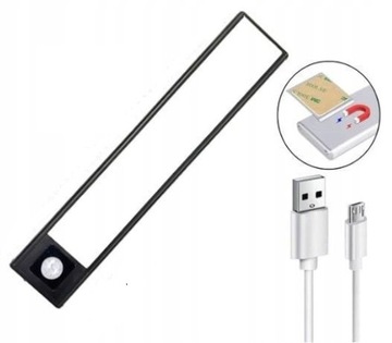 LISTWA LED 60cm POD SZAFKOWA z CZUJNIKIEM RUCHU