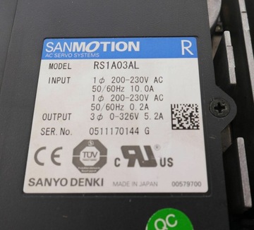 SANYO DENKI RS1A03AL СЕРВОПРИВОД ПЕРЕМЕННОГО ТОКА SANMOTION