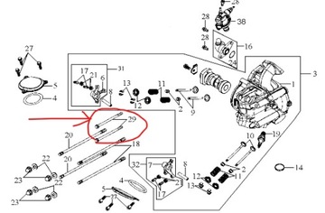ŚRUBA SZPILKA GŁOWICY CYLINDRA Sym GTS 125cc OEM!