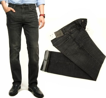 MUSTANG TRAMPER BLACK MĘSKIE SPODNIE JEANS W34 L30