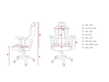 Эргономичное игровое кресло GENESIS Nitro 550 для геймеров OUTLET
