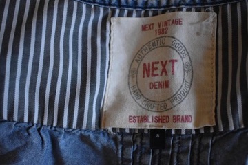 Next Sukienka Dżinsowa Jeans Midi Falbana S 36