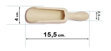 Miarka Drewno Czerpak Szufelka do Przypraw poj.40g