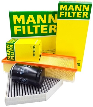 MANN FILTER ZESTAW FILTRÓW AUDI A4 B8 1.8 2.0 TFSI