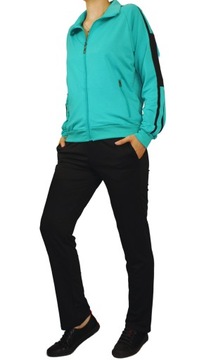 DRES DAMSKI KOMPLET DRESOWY CZARNO ZIELONY ROZMIAR 3XL