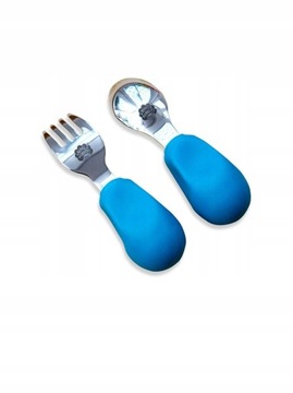 Nana's Manners Sztućce Widelec łyżka Blue ETAP 2