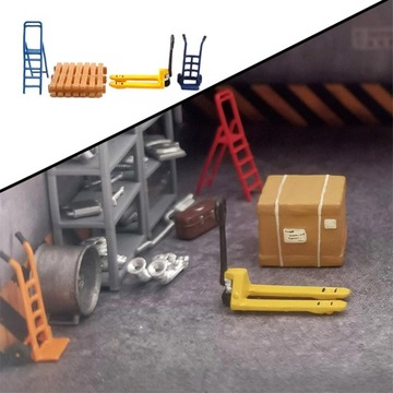 Model dioramy układu warsztatu samochodowego w skali 1:64