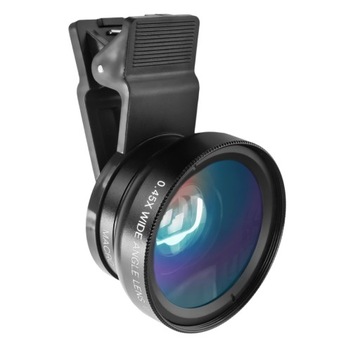 Набор объективов для телефона 2-в-1, универсальный широкоугольный макрос HD