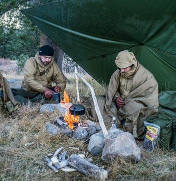 Брезент для кемпинга Helikon Supertarp - оливково-зеленый