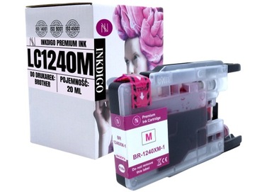 CZERWONY TUSZ LC1240 LC1280 do DRUKARKI BROTHER DCP-J525W J725DW J925DW XL