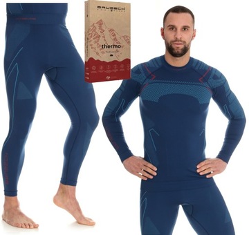 CIEPŁA ODZIEŻ DO BIEGANIA ZIMĄ BIELIZNA TERMOAKTYWNA Brubeck Termo -2XL