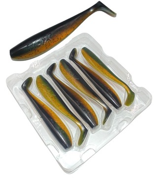 NA SANDACZA FOX RAGE ZANDER SHAD 14 CM DARK OIL