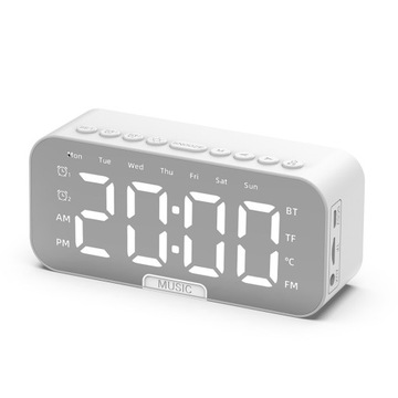 Głośnik Bluetooth z dużym LED ekran lustrzany cyf