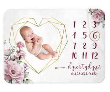 FOTO MATA do zdjęć Kocyk TŁO do zdjęć Fotokocyk BABYSHOWER GRATIS KARTY