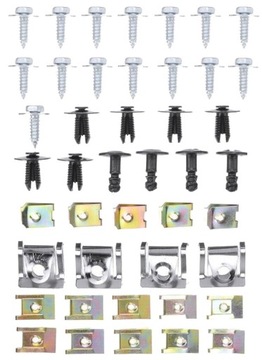 ZESTAW ŚRUBY KOŁKI BLASZKI DO NADKOLI OSŁON SILNIK