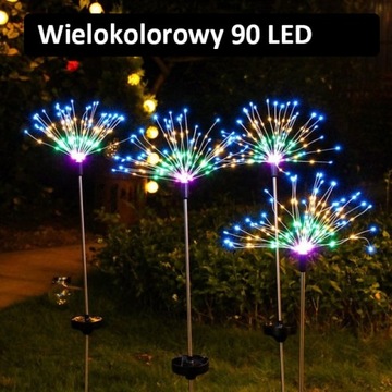 Solar Fireworks Globe Dandelion String Fairy light